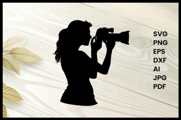 A Woman Filming with Camera Illustration