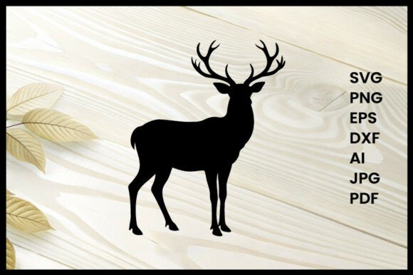 Deer with Antlers Illustration