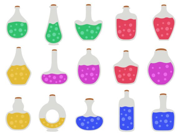 Halloween Witch Potion in Bottle