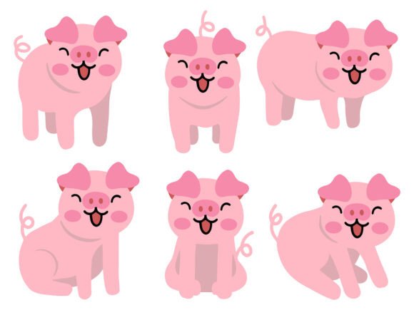 Pig Animals Illustration