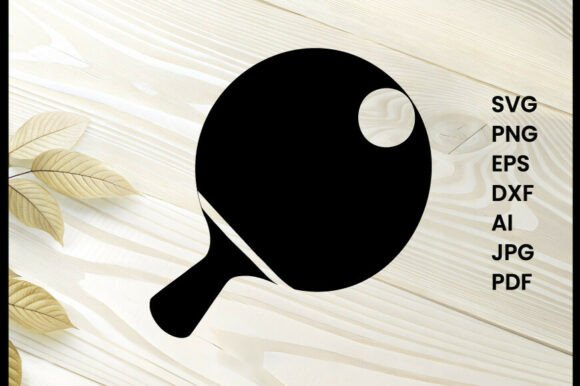 Ping Pong Ball Illustration Silhouette