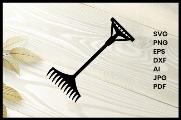 Rake Illustration Silhouette