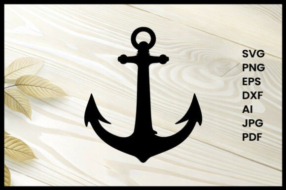 Vintage Anchor Illustration Silhouette