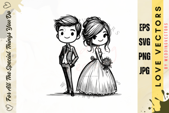 Wedingvectors - 1100137: A Romantic Embroidery Design for Real Projects